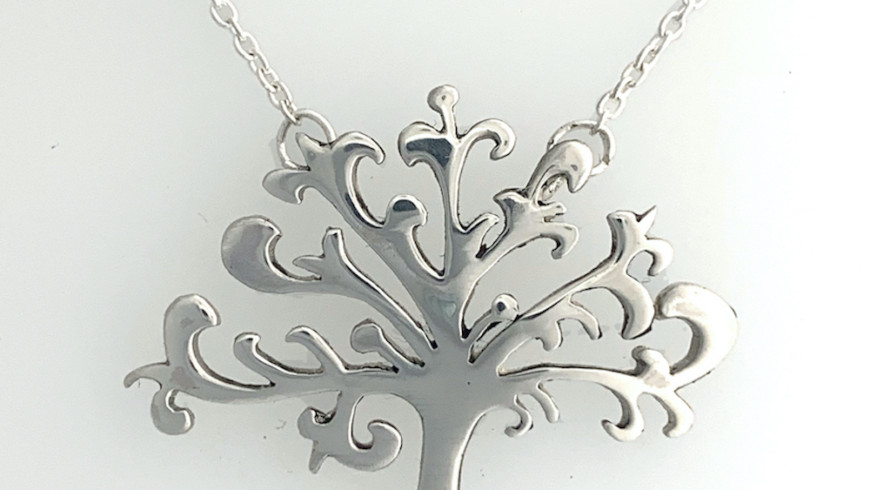 Shin-Tree of Life Silver Pendant