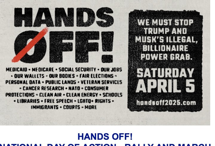 Hands-Off Our Democracy – National Protests this Weekend