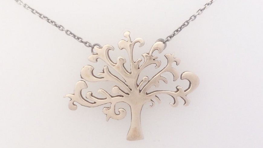 Shin-Tree of Life Bronze Pendant